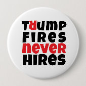 Anti-Trump-Protestmotto rot schwarz Button (Vorderseite)