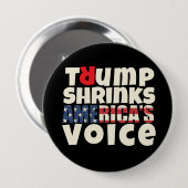 Anti-Trump-Protestmotto rot schwarz Button (Vorne & Hinten)
