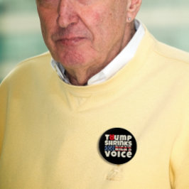 Anti-Trump-Protestmotto rot schwarz Button