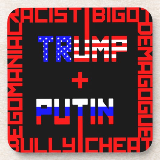 Anti Trump+Putin Untersetzer (Vorderseite)