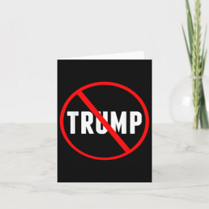 Anti Trump Red Circle X Politisch Karte
