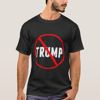 Anti Trump Red Circle X Politisch T-Shirt