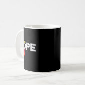 Anti-Trump Red Krawatte Wig Stopp Donald Trump Fun Kaffeetasse (Vorderseite Links)