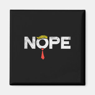 Anti-Trump Red Krawatte Wig Stopp Donald Trump Fun Magnet