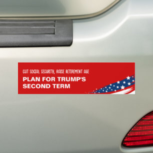 Anti-Trump-Rentenalter Autoaufkleber