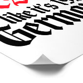 Anti-Trump Resist ist wie Deutschland 1938 Aktivis Poster (Ecke)