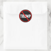 Anti Trump Resist Runder Aufkleber (Tasche)