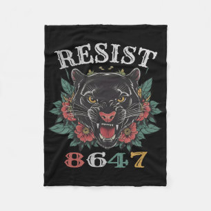 Anti Trump Resist Shirt 8647 Motif Floral Resist A Fleecedecke