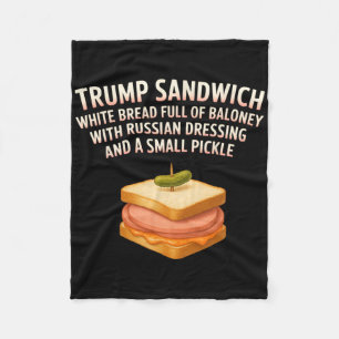 Anti-Trump-Sandwich-Schild Lustig Donald  Fleecedecke