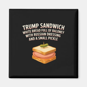 Anti-Trump-Sandwich-Schild Lustig Donald Magnet