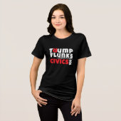Anti-Trump-Schüler Protest Slogan rot schwarz Tri-Blend Shirt (Vorderseite voll)