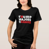 Anti-Trump-Schüler Protest Slogan rot schwarz Tri-Blend Shirt (Vorderseite)