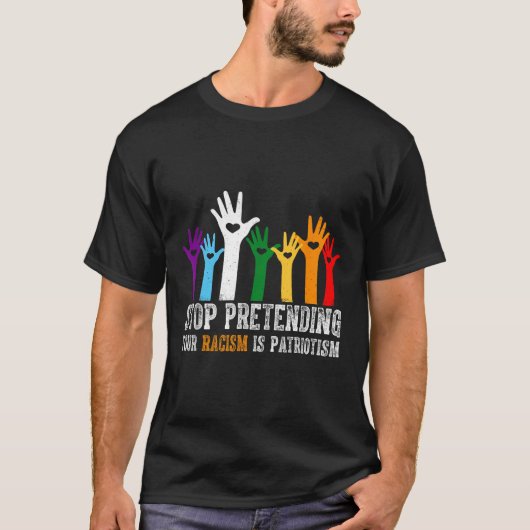 Anti-Trump-Shirt hört auf, so zu tun, als wäre Ihr T-Shirt (Vorderseite)