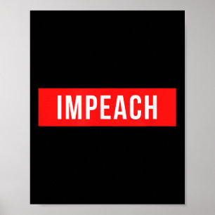 Anti Trump Shirt Impeach 45. Präsident Poster