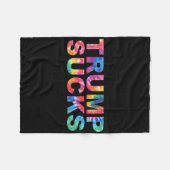 Anti-Trump-Shirts Fleecedecke (Vorderseite (Horizontal))