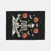 Anti Trump Skeleton Halloween Long Sleeve Fleecedecke (Vorderseite (Horizontal))