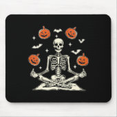 Anti Trump Skeleton Halloween Long Sleeve  Mousepad (Vorne)
