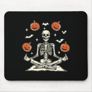 Anti Trump Skelett Halloween Langarmshirt Mousepad