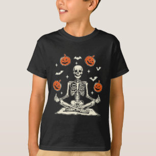 Anti Trump Skelett Halloween Langarmshirt T-Shirt