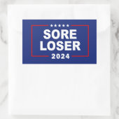 Anti-Trump Sore Loser 2024 Rechteckiger Aufkleber (Tasche)