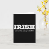 Anti Trump St. Patricks Day Irish New President Karte (Gelbe Blume)