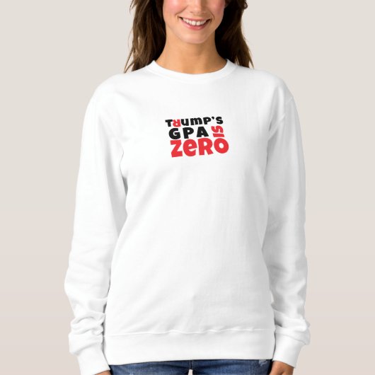 Anti Trump-Student Protest Slogan rot schwarz Sweatshirt (Vorderseite)