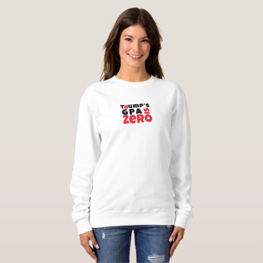 Anti Trump-Student Protest Slogan rot schwarz Sweatshirt (Vorne ganz)