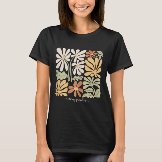 Anti Trump subtil, nicht meine Blume des Präsident T-Shirt (Vorderseite)