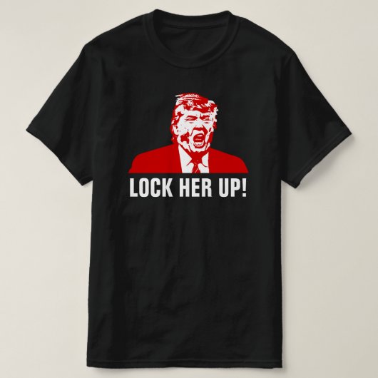 Anti-Trump-T - Shirt: "LOCK SIE AUF!" T-Shirt (Design vorne)
