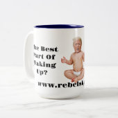Anti-Trump-Tasse Zweifarbige Tasse (Vorderseite Links)
