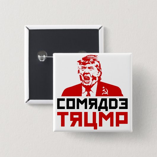 Anti-Trump-Taste" "COMRADE TRUMP" Button (Vorne & Hinten)