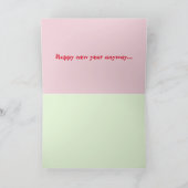 Anti Trump, - The year of the pig - 2019, Karte (Innenseite)