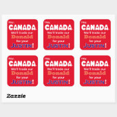 Anti Trump Trade Donald für Justin Sticker (Blatt)