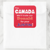 Anti Trump Trade Donald für Justin Sticker (Tasche)