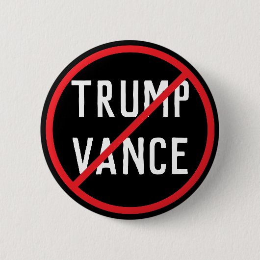 Anti Trump Vance Button (Vorderseite)