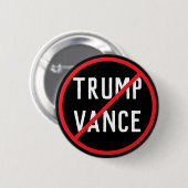 Anti Trump Vance Button (Vorne & Hinten)