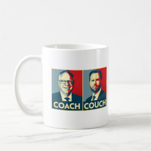 Anti Trump Vance - Coach vs Couch Kaffeetasse