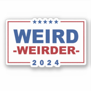 Anti Trump Vance - Merkwürdiger Weirder 2024 Aufkleber