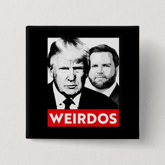 Anti Trump Vance - Weirdos Button (Vorderseite)