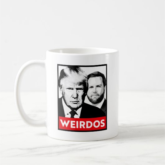 Anti Trump Vance - Weirdos Kaffeetasse (Links)