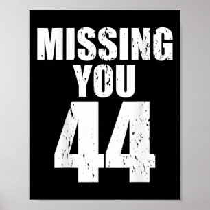 Anti Trump vermisst dich 44 Pro Obama Design Poster