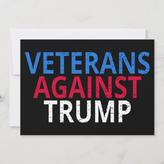 Anti-Trump - Veteranen gegen Trump (Vorderseite)