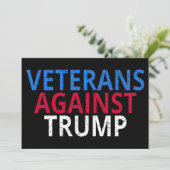 Anti-Trump - Veteranen gegen Trump (Stehend Vorderseite)