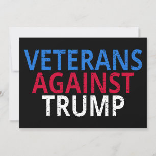 Anti-Trump - Veteranen gegen Trump Einladung