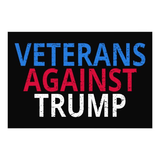 Anti-Trump - Veteranen gegen Trump Fotodruck (Vorne)