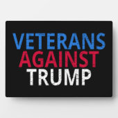 Anti-Trump - Veteranen gegen Trump Fotoplatte (Vorderseite)