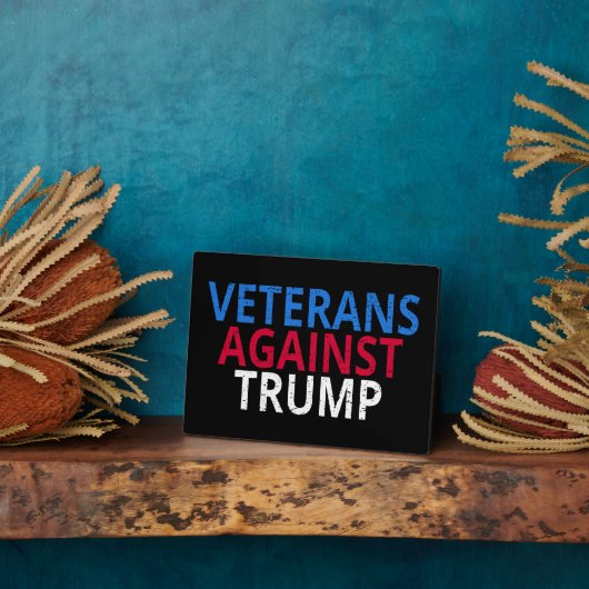 Anti-Trump - Veteranen gegen Trump Fotoplatte (Seite)