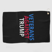 Anti-Trump - Veteranen gegen Trump Golfhandtuch (Horizontal)