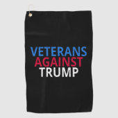 Anti-Trump - Veteranen gegen Trump Golfhandtuch (Vorderseite)