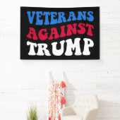 Anti-Trump - Veteranen gegen Trump II Banner (InSitu)